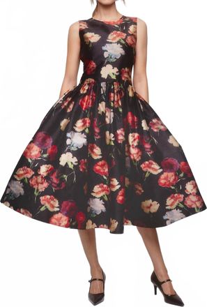 byTiMo Taffeta Midi Dress In Poppy