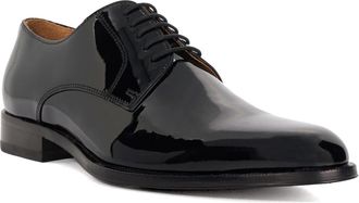 Dune London Mens Salisbury Premium Leather Derby Shoes Size UK 9 Flat Heel Oxford Shoes Black