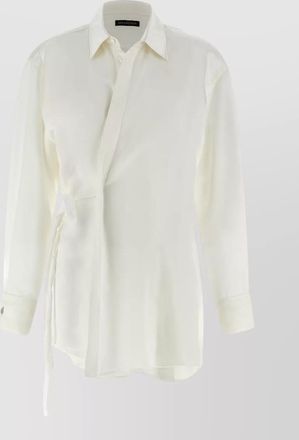 Balenciaga silk wrap shirt
