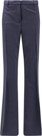 Etro Wool Trousers With Iconic Motif
