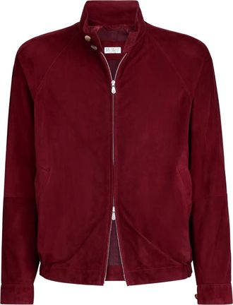 Brunello Cucinelli Giacca con colletto rialzato - Rosso