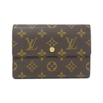 Louis Vuitton Brown Coated Canvas Wallet (Tri-Fold) (Pre-Owned)