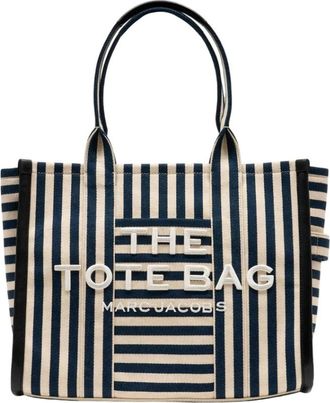 Marc Jacobs The Stripe Canvas Large Tote Bag - Dames - Shoppers - Veelkleurig - ONE Size - Katoen - Tassen
