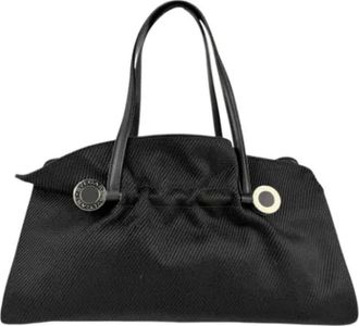 Bulgari Pre-owned Handbags, female, Black, Size: ONE SIZE Pre-owned Canvas handbags