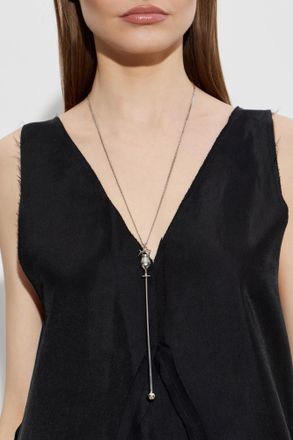 Maison Margiela Necklace With Pendant, Womens, Silver