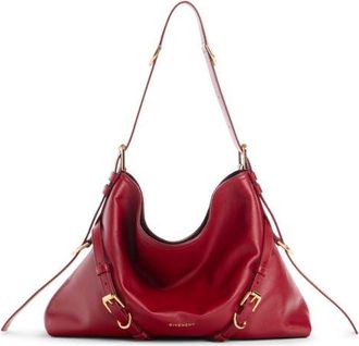 Givenchy Medium Voyou Leather Shoulder Bag in Dark Red at Nordstrom
