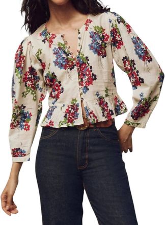 The Great. Sicily Top In Oasis Floral