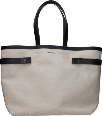 Ferragamo Beige Fabric Shoulder Womens Bag