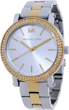 Michael Kors Corey Quartz Silver Dial Ladies Watch MK7348