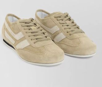 Tom Ford brook suede low top sneakers rubber sole