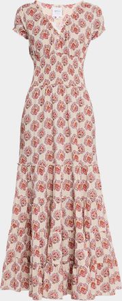 Misa Judith Paisley Maxi Dress