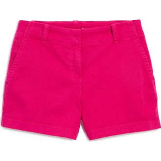 Vineyard Vines Herringbone Stretch Cotton Shorts in Charm Pink at Nordstrom, Size 00