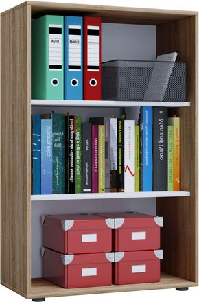 ebuy24 Ebuy24 - Estante De Madera Vcm De Pie Gabinete De Archivo De Ahorro De Espacio Dimensiones Aprox. B. 70 X Al. 111 X T. 37 Cm Estante Elegante De Pie E