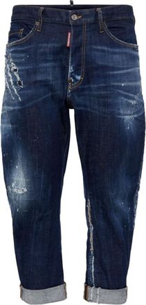 Dsquared2 Navy Blue Cotton Denim