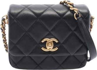Chanel Pre-owned Vintage Shoulder Bag - Dames - Vintage Schoudertas - Zwart - ONE Size - Vintage