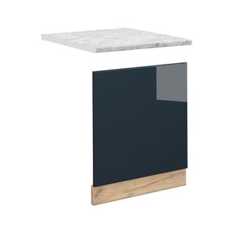 Vicco Panel Frontal Fame-line, Azul Oscuro Alto Brillo, 60 Cm, Et M&aacute;rmol