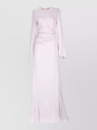 Alexander McQueen long dress draped detail floor length