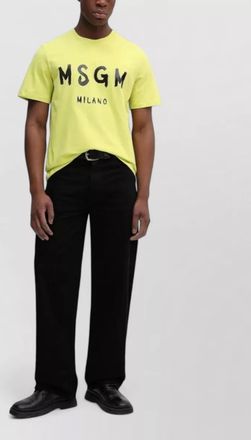 Msgm short sleeve crew neck graphic t shirt