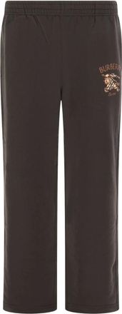 Burberry Felpe ricamato - - Trousers - Uomo - Marrone - L