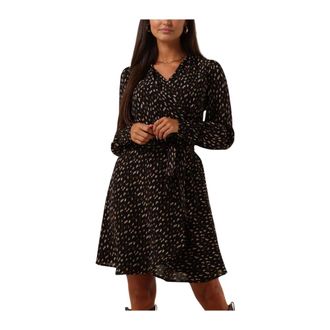 Notre-V Kleedjes, Dames, Zwart, S, Polyester, Elegante Mini Jurk