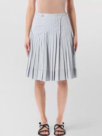 Low Classic midi skirt pleated design belt loops tie
