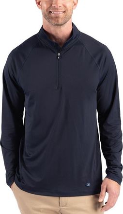 Cutter & Buck Prospect Epic Confidence Featherlight Performance Quarter Zip Pullover in Navy Blue at Nordstrom, Size 4Xlt
