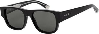 Gucci Zonnebrillen - Heren - Zonnebrillen - Zwart - 54 MM - Accessoires