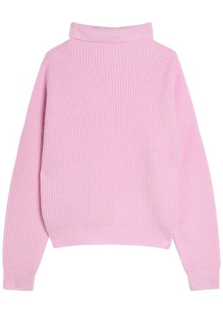 Isabel Marant Brooke Ribbed Wool and Cashmere-blend Jumper - Pink - 38 (UK10 / S)