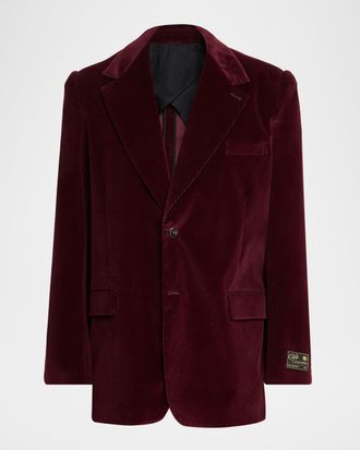 Willy Chavarria Mens Chuco Corduroy Blazer