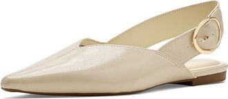 Journee Collection Jacqueline Womens Flat Shoes Bone : 8.5 M, Synthetic