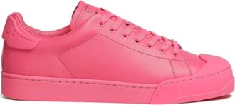 Marni Womens Dada Bumper Low Top Leather Sneakers In Pink