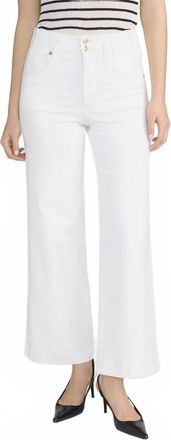 Frame Denim The Seamed Wide Crop Trouser In Au Natural Clean
