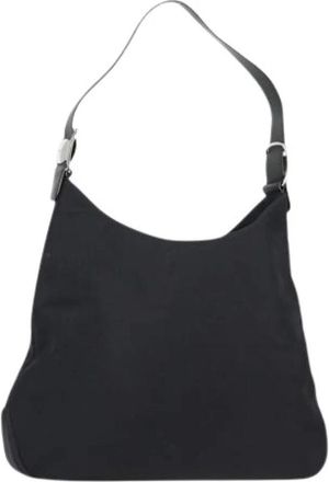 Ferragamo Pre-owned Nylon Schoudertas - Dames - Vintage Schoudertas - Zwart - ONE Size - Nylon - Vintage