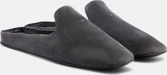 Max Mara Logo suede mules