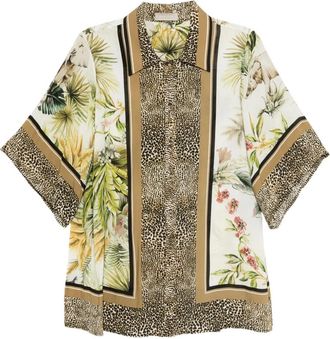 Elie Saab Camicia con stampa Savannah - Toni neutri