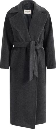 Max Mara Tempera Jas - Dames - Jas met riem - Grijs - M - Wol - Jassen