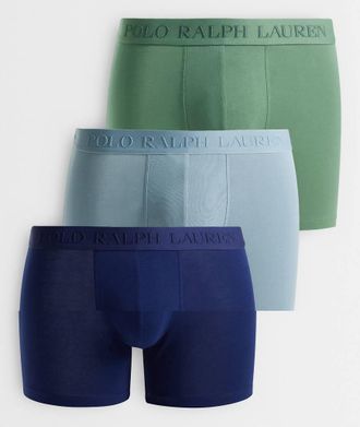 Polo Ralph Lauren boxer brief con logo tono su tono in verde, blu e navy