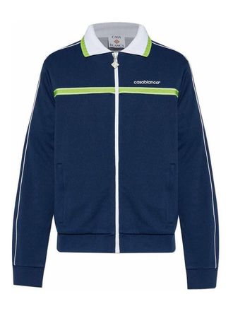 Casablanca Blue Zip-Up Hoodie
