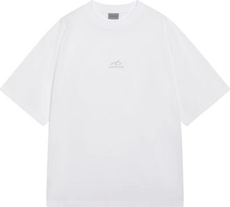 Balenciaga Tops, Heren, Wit, L, Bodies Medium Fit T-Shirt