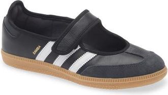 adidas Samba Jane Sneaker in White/Carbon/Black at Nordstrom, Size 6