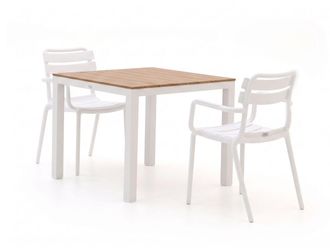 Forza Furniture Forza Vico/Fidenza 90cm dining tuinset 3-delig stapelbaar