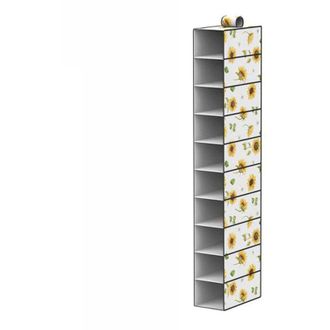 Trade Shop Trade Shop - Organizer Armadio 10 Ripiani Scaffale Pensile Porta Oggetti Borse 15x30x120 Cm