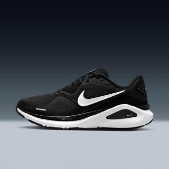 Nike Womens Structure 26 Road Running Shoes in Black | HJ1101-003
