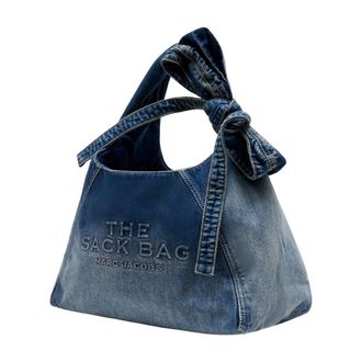 Marc Jacobs Womens The Sack Shoulder Bag - Marc Jacobs Cotton Blue Shoulder-Hobo-Bags