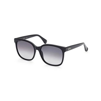 Max Mara Womens Round Sunglasses In Black