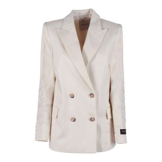 Ermanno Scervino Blazers, female, Beige, Size: XS Giacca doppiopetto