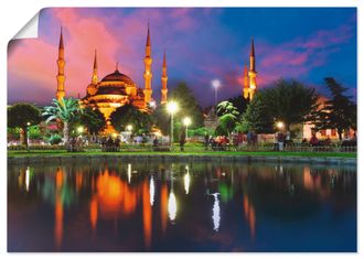 Artland Wandbild »Blaue Moschee in Istanbul - Türkei« Gebäude 1 Stk. tlg. als Leinwandbild, Poster in verschied. Grössen
