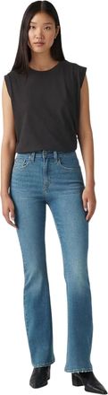 Levi's Dames/Dames Hoog Uitlopende Jeans (Lichtblauw)