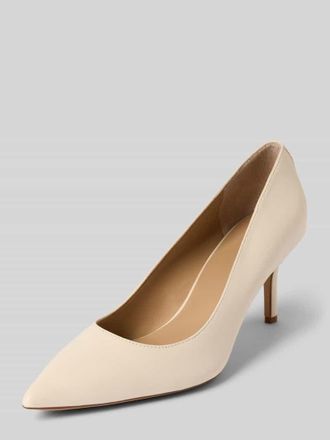 Lauren Ralph Lauren Pumps aus Leder mit Pfennigabsatz Modell LANETTE in Offwhite, Gr&ouml;&szlig;e 39