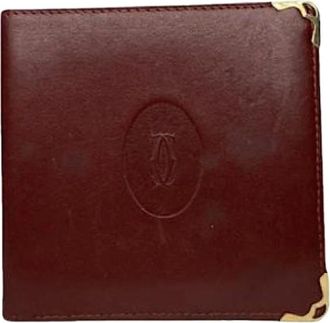 Cartier Pre-owned Wallets, female, Red, Size: ONE SIZE Pre-owned Vintage Leather Wallet